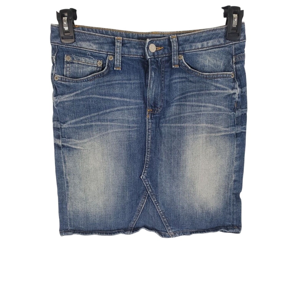 Banana Republic‎ Denim Skirt 2 Womens Mini Blue Casual Summer Bottoms